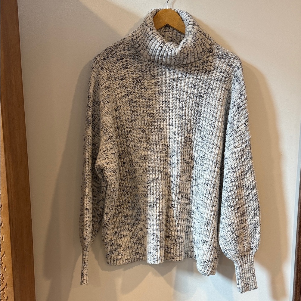 Aerie Speckled Knit Turtleneck Sweater